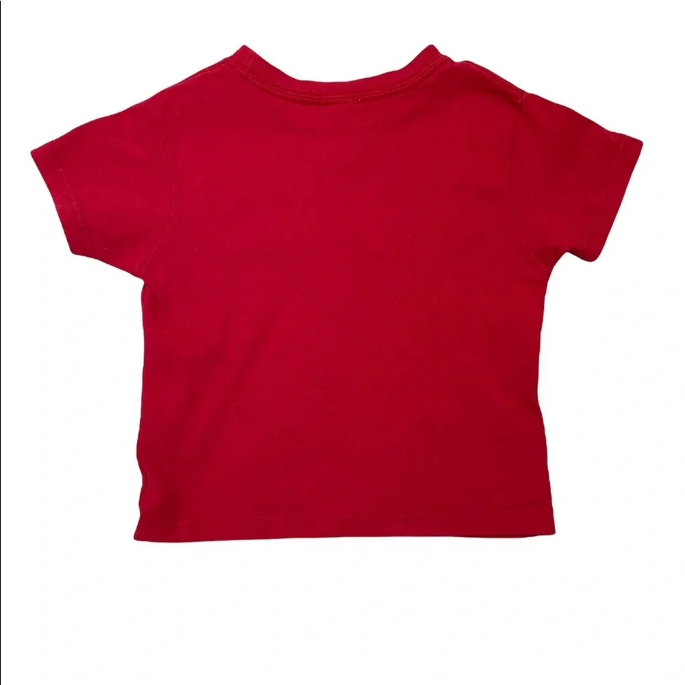 Liberty Science Center Kids Red Paw Print Graphic Tee Size 4 “That Dog is Big” - Picture 3 of 11